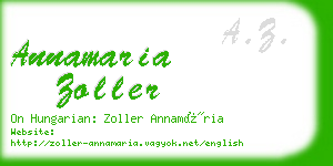 annamaria zoller business card